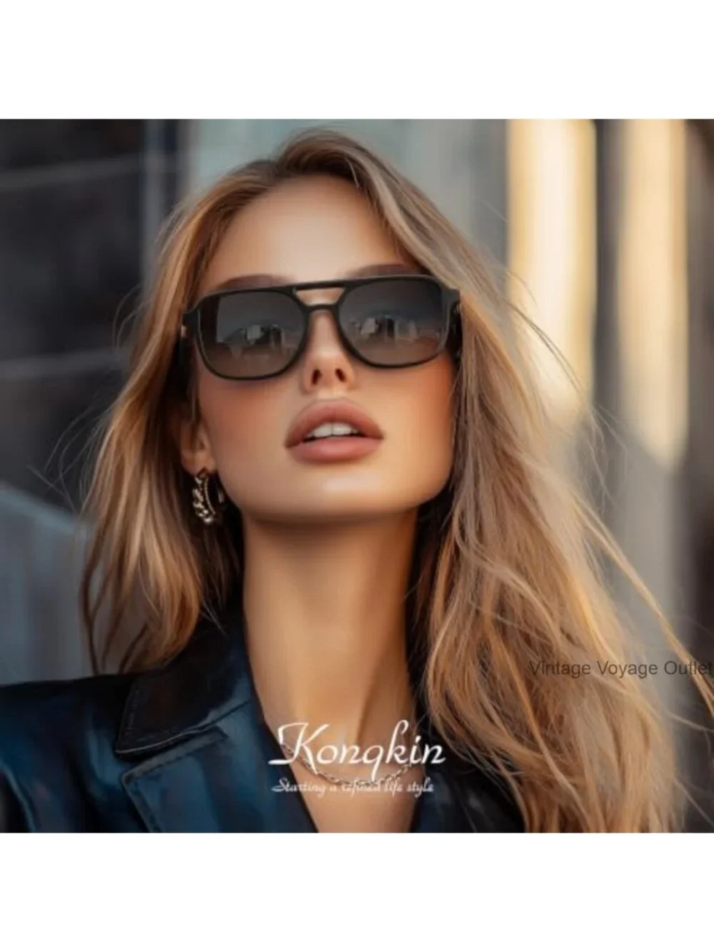 Retro Aviator Sunglasses Polarized UV Protection for Women Men